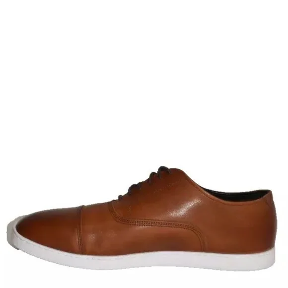 New! Allen Edmonds Park Avenue Captoe Dress Sneaker Shoe Brown 9.5 3E 4322 DD435